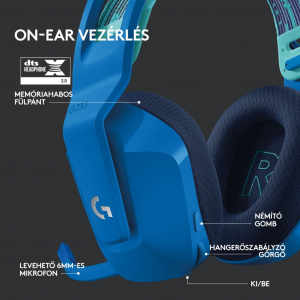 Logitech G733 vezeték nélküli gamer headset kék (981-000943) 