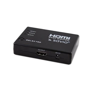 Savio CL-28 HDMI switch távirányítóval