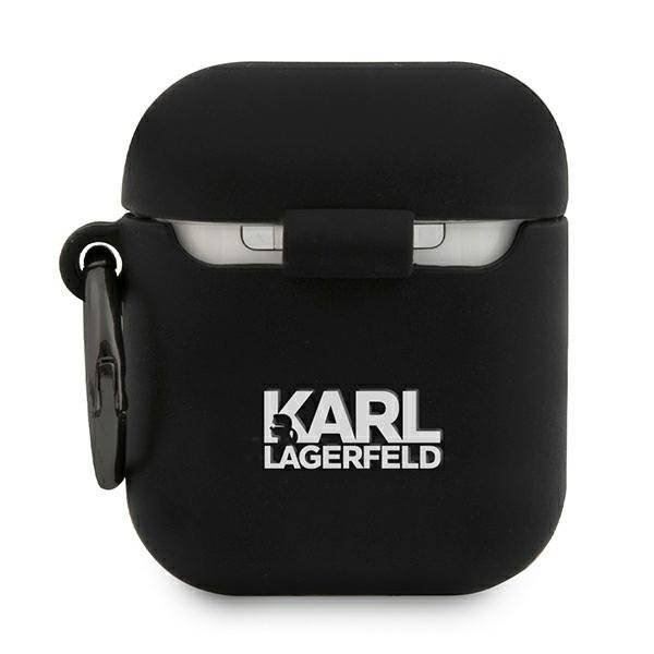 Karl Lagerfeld Silicone RSG AirPods tok fekete (KLACA2SILRSGBK)
