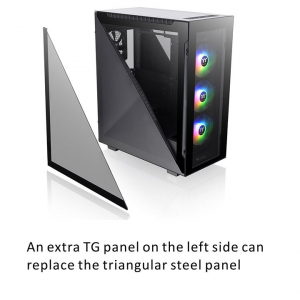 Thermaltake Divider 500 TG ARGB táp nélküli ablakos ház fekete (CA-1T4-00M1WN-01)