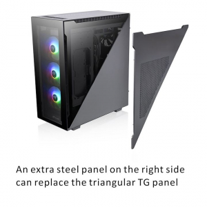 Thermaltake Divider 500 TG ARGB táp nélküli ablakos ház fekete (CA-1T4-00M1WN-01)