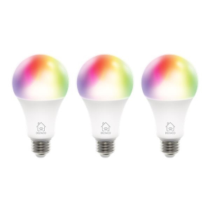 Deltaco Smart Home okos LED fényforrás E27 9W RGB 3db (SH-LE27RGB-3P)