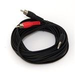 OEM Jack 3,5mm -> 2db RCA M/M audio kábel 1.5m (XAKABJ2R)