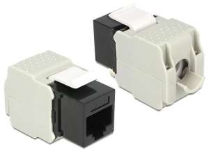 Delock Keystone Module RJ45 anya > LSA Cat.6 UTP fekete (86340)