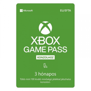 Microsoft Xbox Game Pass Konzolhoz 3 hónapos előfizetés kód