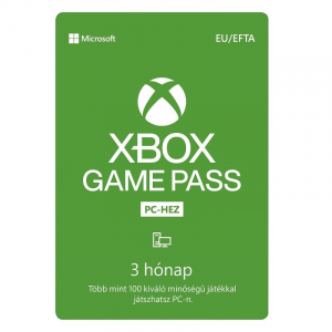 Microsoft Xbox Game Pass PC-hez 3 hónapos előfizetés