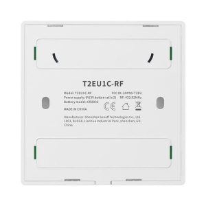 Sonoff T2 EU 1C RF fali kapcsoló fehér (SON-KAP-T21RF)