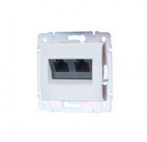 Legrand Valena fehér 2xRJ45 LCS2 Cat5e UTP aljzat (774239)