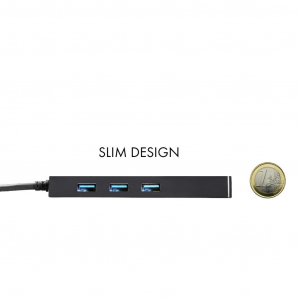 i-tec USB C Slim 3 portos HUB USB 3.0 to RJ-45 3x USB 3.0  (C31GL3SLIM)