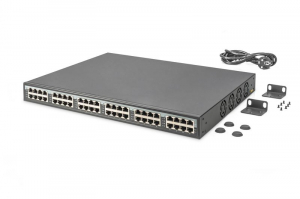 Digitus 10G Ethernet 24 port PoE+ 370W tápfeladó (DN-95117)