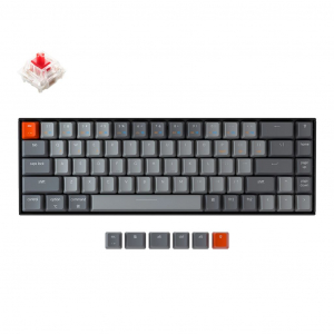 Keychron K6 RGB Bluetooth angol billentyűzet Hot-swap Gateron Red (K6-W1-UK)