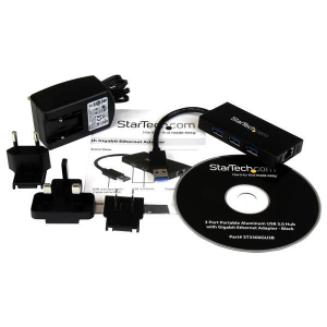 StarTech.com USB/Ethernet Combo Hub  (ST3300GU3B)