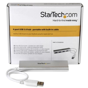 StarTech.com 4 portos USB 3.0 Hub ezüst (ST43004UA)