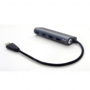 i-tec Metal USB 3.0 Hub 4 port  fekete (U3HUB448)