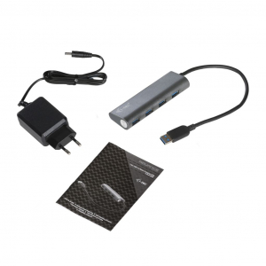 i-tec Metal USB 3.0 Hub 4 port  fekete (U3HUB448)