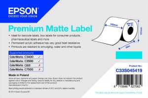 Epson prémium címke (C33S045419)