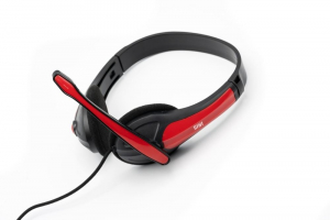 IRIS F-25 vezetékes headset piros