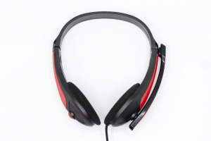 IRIS F-25 vezetékes headset piros