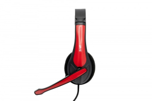IRIS F-25 vezetékes headset piros