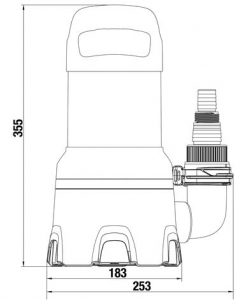 Gardena 9042-20 Merülőszivattyú szennyvízhez 16000