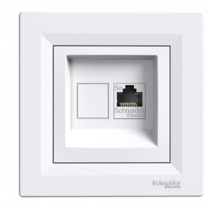Schneider ASFORA 1xRJ45 Cat5e UTP aljzat fehér (EPH4300121)