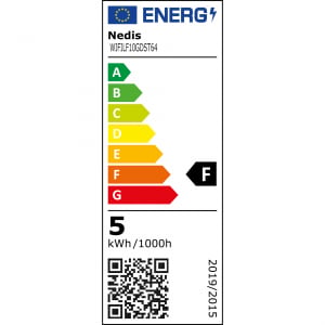 Nedis Intelligens Wi-Fi-s Izzószálas LED-lámpa E27 ST64 5W 500lm (WIFILF10GDST64)