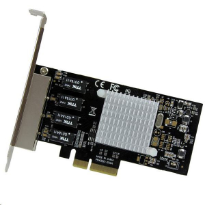 Startech.com 4 portos Gigabit PCIe Hálózati kártya (ST4000SPEXI)