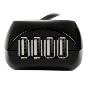 StarTech.com 4 portos USB 2.0 Hub fekete (USB2EXT4P15M)