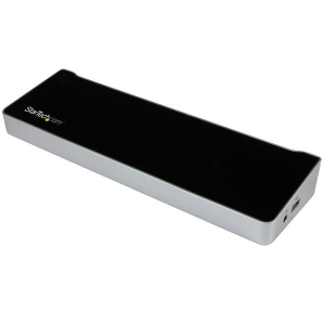 StarTech.com dokkoló állomás fekete-ezüst (USB3DOCKH2DP)
