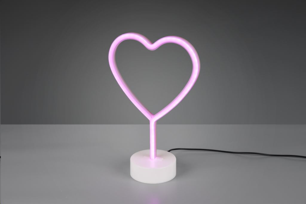 Trio R55210101 Heart 30,5 cm USB asztali lámpa