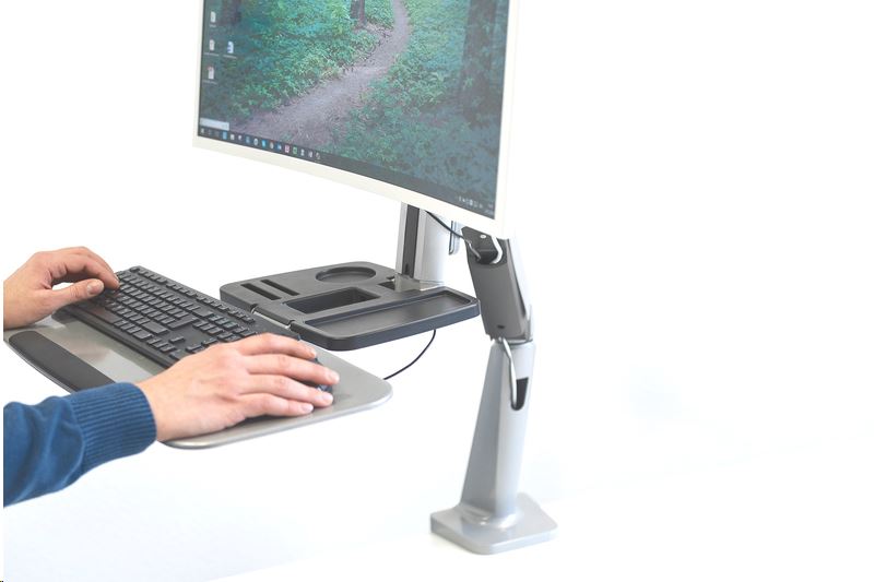 Digitus asztali monitortartó konzol 1xLCD, max. 32'' + billentyűzet tartó (DA-90381)