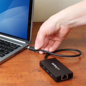 StarTech.com USB/Ethernet Combo Hub  (HB30C3A1GE)