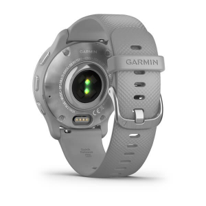 Garmin Venu 2 Plus púderszürke ezüst kerettel, és púderszürke szilikon szíjjal (010-02496-10)