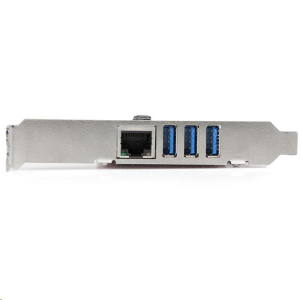 StarTech.com 3x USB 3.0 + Gigabit Ethernet bővítő kártya PCIe (PEXUSB3S3GE)