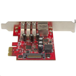 StarTech.com 3x USB 3.0 + Gigabit Ethernet bővítő kártya PCIe (PEXUSB3S3GE)