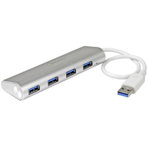 StarTech.com 4 portos USB 3.0 Hub ezüst (ST43004UA)
