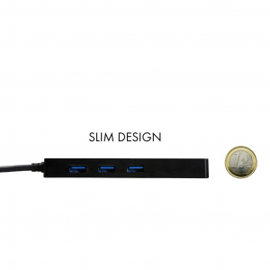 i-tec USB 3.0 Slim Metal HUB 3 Portos (U3GL3SLIM)