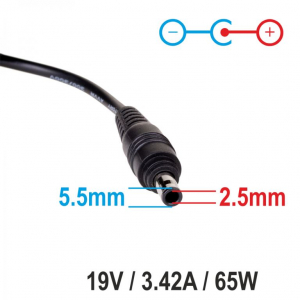Akyga Notebook aut&oacute;s adapter 65W Asus, Toshiba (AK-ND-31)