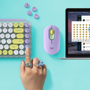 Logitech POP Keys vezeték nélküli US billentyűzet Daydream - mentaszínű-lila (920-010736)