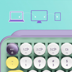 Logitech POP Keys vezeték nélküli US billentyűzet Daydream - mentaszínű-lila (920-010736)