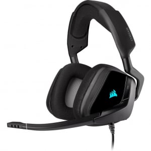 Corsair Gaming Void Elite RGB Carbon 7.1 Surround Sound Premium Gaming Headset fekete