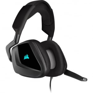 Corsair Gaming Void Elite RGB Carbon 7.1 Surround Sound Premium Gaming Headset fekete