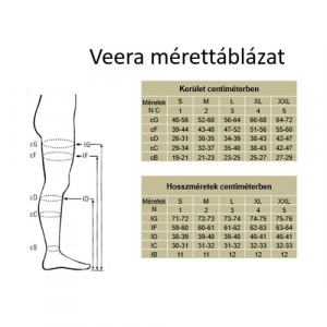 Veera kompressziós térdharisnya 70 DEN barna 1-2 (GYEKT70B1)