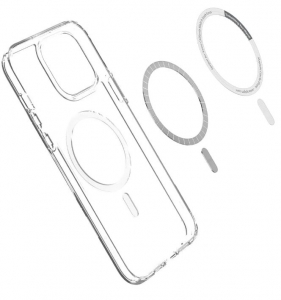 Spigen Ultra Hybrid MagSafe kompatibilis Apple iPhone 13 Pro Max tok &aacute;tl&aacute;tsz&oacute;-feh&eacute;r (ACS03210)