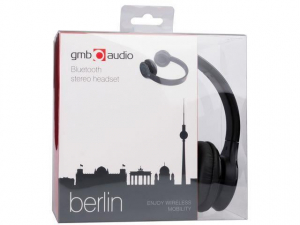 Gembird "Berlin" Bluetooth stereo headset fekete (BHP-BER-BK)