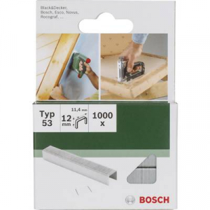 Kapocs 53-es típus 1000 db Bosch 2609255820 Kapocstípus 53 Méret (H x Sz) 8 mm x 11.4 mm