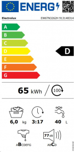 Electrolux EW6TN3262H fel&uuml;lt&ouml;ltős mos&oacute;g&eacute;p feh&eacute;r