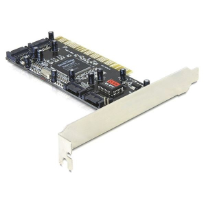BlackBird 4x SATA bővítő kártya PCI (BH1294)