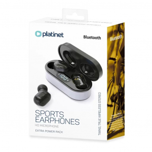 Platinet PM1050B Bluetooth fülhallgató fekete-ezüst