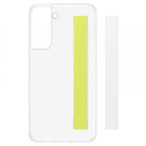 Samsung Galaxy S21 FE vékony szíjas tok sárgászöld,fehér pántokkal (EF-XG990CWEGWW)
